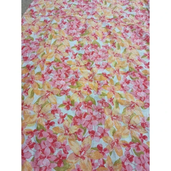 J.Jill Love Linen Sleeveless Floral Shift Dress Linen Large Pockets Women's - Picture 4 of 8